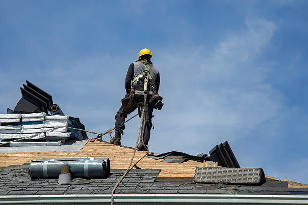 Professional Roofing technician working in Lingle, WY